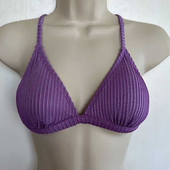 Xhilaration ~ Lilac Purple Bikini Top ~ adjustable straps ~padded ~ size M (4-6) - Picture 1 of 6